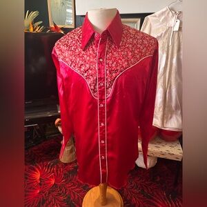 Vintage 1970s men’s fancy MWG Johnny West  western shirt